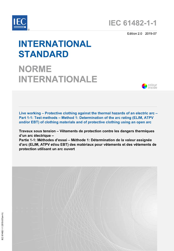 Cover IEC 61482-1-1:2019